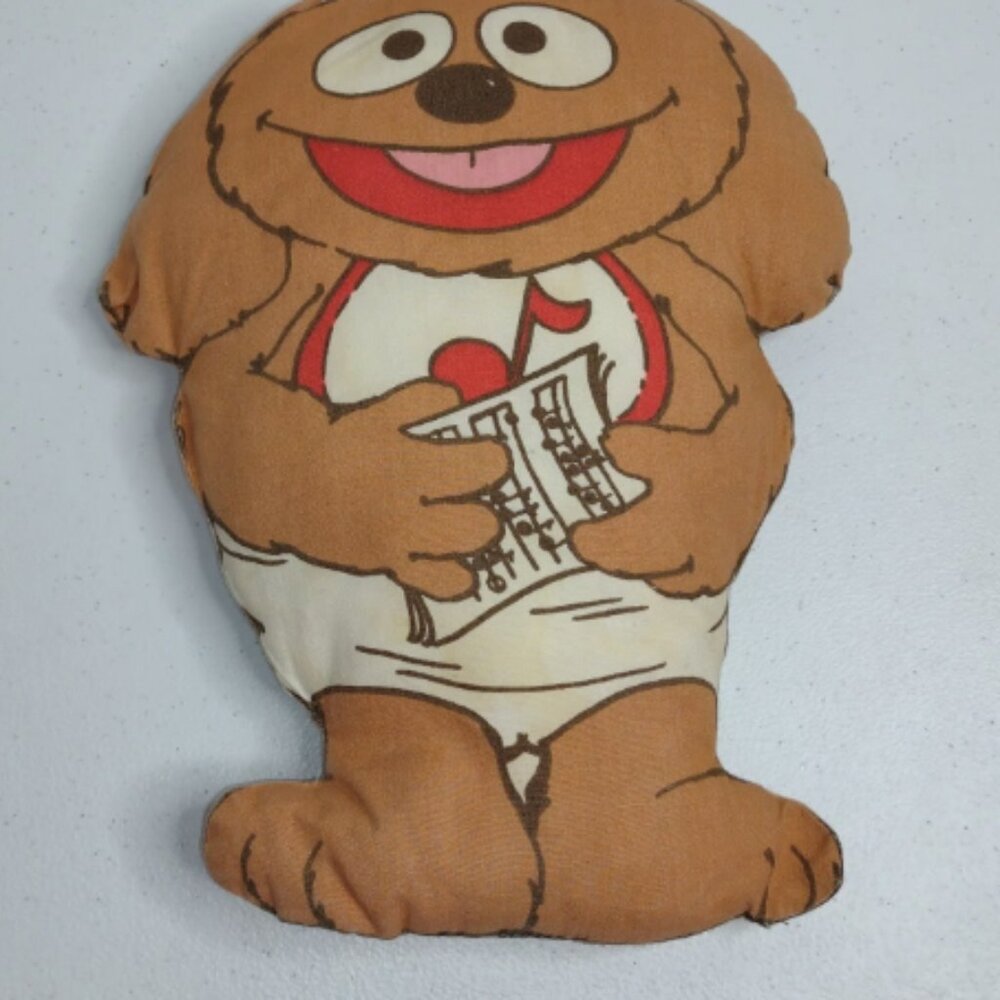 Vintage Cut&Sew Muppets Rowlf the Dog Pillow 1985 Awesomeness (B1)